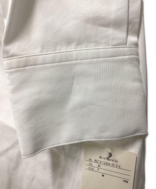 Whim Gazette（ウィムガゼット）Whim Gazette (ウィムガゼット) ビッグオーバーシャツ ホワイト サイズ:Free 未使用品の古着・服飾アイテム