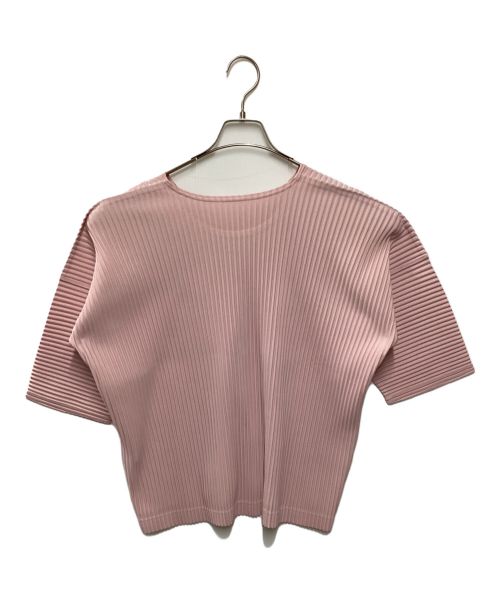 HOMME PLISSE ISSEY MIYAKE（オム プリッセ イッセイ ミヤケ）HOMME PLISSE ISSEY MIYAKE (オムプリッセ イッセイ ミヤケ) S/Sプリーツカットソー ピンク サイズ:SIZE2の古着・服飾アイテム