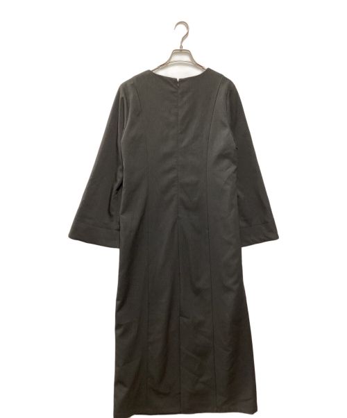 crewre（クルー）crewre (クルー) ディープネックワンピース グレー サイズ:SIZE3の古着・服飾アイテム