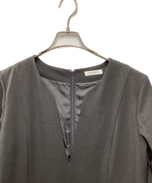 crewre（クルー）crewre (クルー) ディープネックワンピース グレー サイズ:SIZE3の古着・服飾アイテム