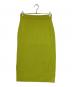 THREE DOTS (スリードッツ) Wool outfit rib narrow skirt 黄緑 サイズ:M 未使用品：3500円