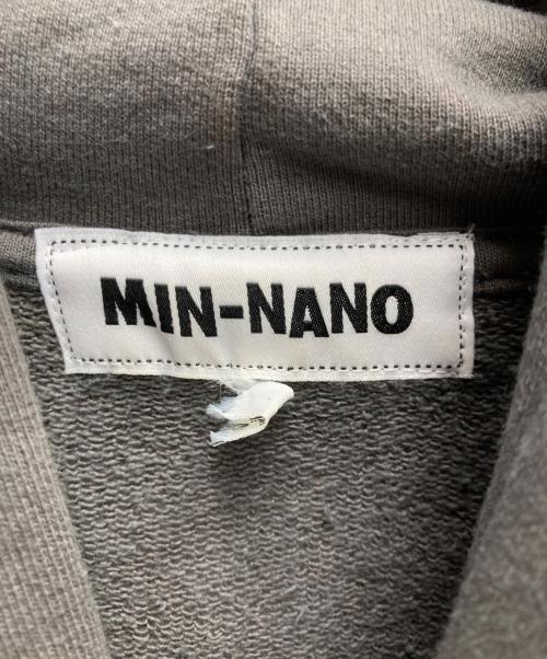 MIN-NANO（ミンナノ）MIN-NANO (ミンナノ) Creek (クリーク) プリントパーカー グレー サイズ:XXXLの古着・服飾アイテム