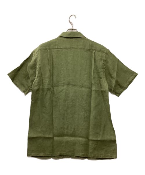 ORGUEIL（オルゲイユ）ORGUEIL (オルゲイユ) Open Collar Shirt グリーン サイズ:L 未使用品の古着・服飾アイテム