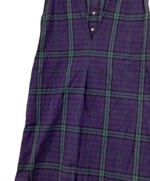 Spick and Span（スピック＆スパン）Spick and Span (スピックアンドスパン) サッカーチェックワンピース ネイビー サイズ:36の古着・服飾アイテム