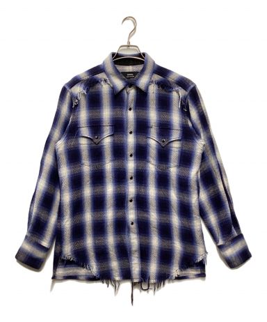 中古・古着通販】ensou (エンソウ) Broken Western Shirt ブルー