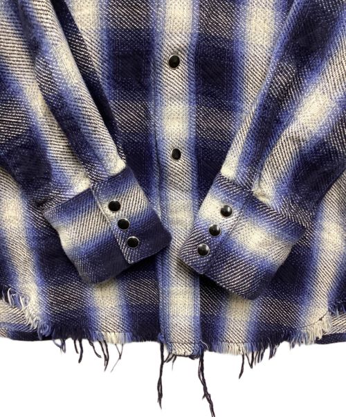 ensou（エンソウ）ensou (エンソウ) Broken Western Shirt ブルー サイズ:Sの古着・服飾アイテム