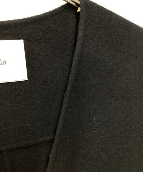 St.cecilia（セントセシリア）St.cecilia (セントセシリア) リバーウールロングジレ ブラック サイズ:-の古着・服飾アイテム