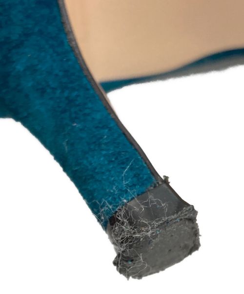 Gianvito Rossi（ジャンヴィト ロッシ）Gianvito Rossi (ジャンヴィト・ロッシ) スウェードポインテッドトゥパンプス ネイビー サイズ:36の古着・服飾アイテム