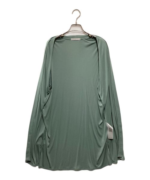 icB（アイシービー）icB (アイシービー) PINION ロングカーディガン グリーン サイズ:Lの古着・服飾アイテム