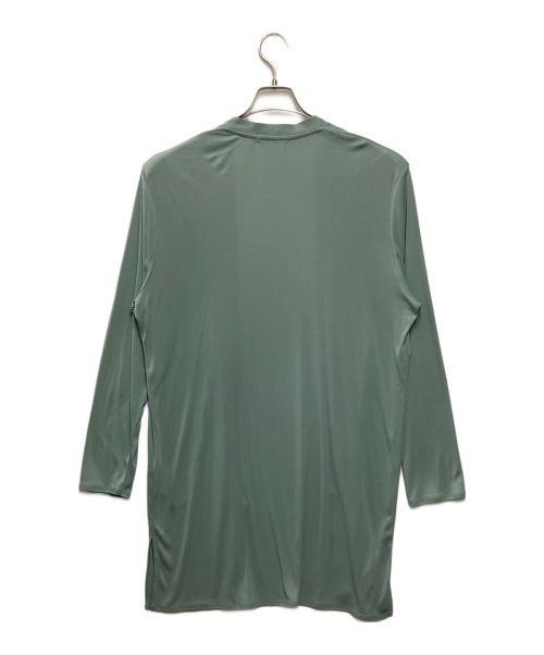 icB（アイシービー）icB (アイシービー) PINION ロングカーディガン グリーン サイズ:Lの古着・服飾アイテム