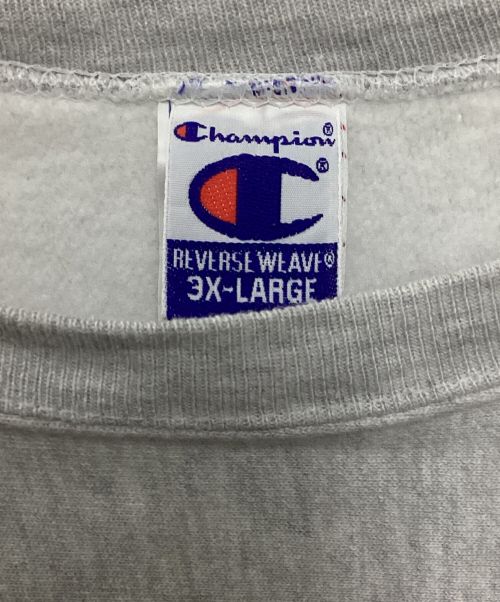 Champion（チャンピオン）Champion (チャンピオン) カレッジロゴリバースウィーブスウェット グレー サイズ:3XLの古着・服飾アイテム