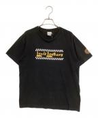 Lewis Leathersルイスレザース）の古着「CHECKER LOGO T-SHIRTS」｜ブラック