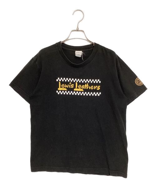 Lewis Leathers（ルイスレザース）Lewis Leathers (ルイスレザース) CHECKER LOGO T-SHIRTS ブラック サイズ:不明の古着・服飾アイテム