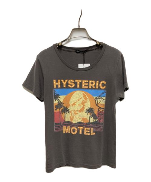 Hysteric Glamour（ヒステリックグラマー）Hysteric Glamour (ヒステリックグラマー) プリントTシャツ グレー サイズ:FREEの古着・服飾アイテム