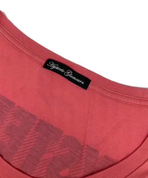 Hysteric Glamour（ヒステリックグラマー）Hysteric Glamour (ヒステリックグラマー) プリントTシャツ ピンク サイズ:FREEの古着・服飾アイテム