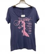 Hysteric Glamourヒステリックグラマー）の古着「プリントTシャツ」｜ネイビー