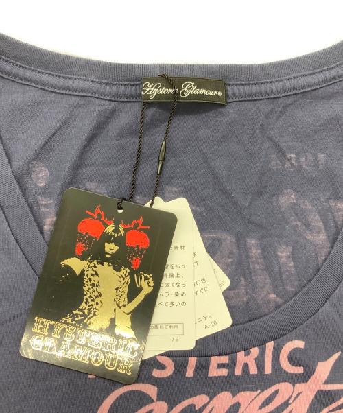 Hysteric Glamour（ヒステリックグラマー）Hysteric Glamour (ヒステリックグラマー) プリントTシャツ ネイビー サイズ:FREEの古着・服飾アイテム