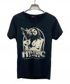 Hysteric Glamourヒステリックグラマー）の古着「プリントTシャツ」｜ブラック