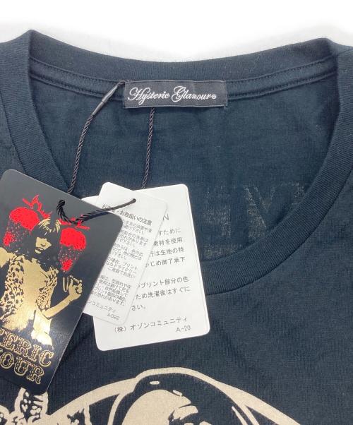 Hysteric Glamour（ヒステリックグラマー）Hysteric Glamour (ヒステリックグラマー) プリントTシャツ ブラック サイズ:FREEの古着・服飾アイテム