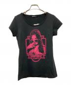 Hysteric Glamourヒステリックグラマー）の古着「プリントTシャツ」｜ブラック