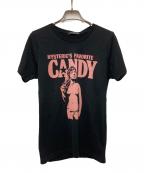 Hysteric Glamourヒステリックグラマー）の古着「プリントTシャツ」｜ブラック