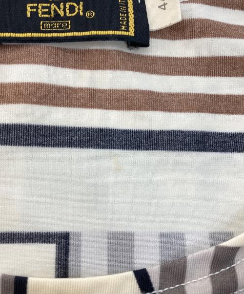 FENDI（フェンディ）FENDI (フェンディ) オールド総柄カットソー ベージュ サイズ:44の古着・服飾アイテム