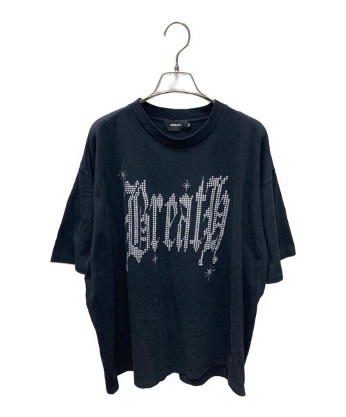 BREATH（ブレス）BREATH (ブレス) OLD ENGLISH GLITTER LOGO TEE ブラック サイズ:XLの古着・服飾アイテム