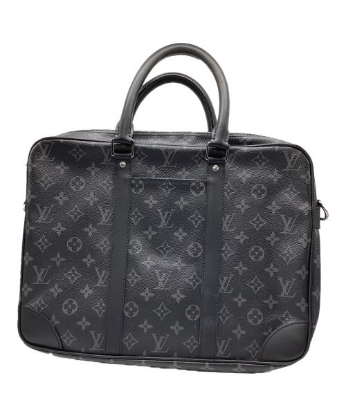 LOUIS VUITTON（ルイ ヴィトン）LOUIS VUITTON (ルイ ヴィトン) ポルト ドキュマン・ヴォワヤージュ ブラックの古着・服飾アイテム