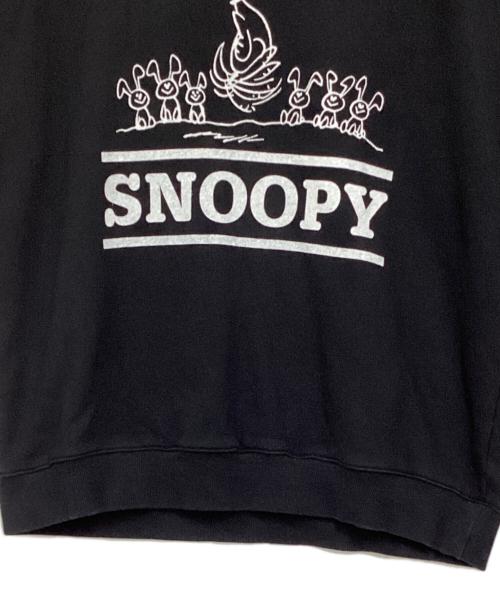 Psycho Bunny（サイコ バニー）Psycho Bunny (サイコ バニー) PEANUTS (ピーナッツ) オーバーサイズ スウェット ブラック サイズ:Mの古着・服飾アイテム