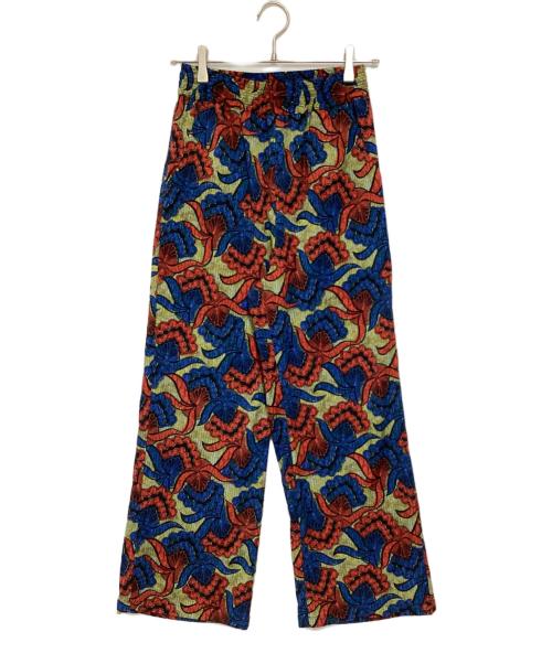 JOURNAL STANDARD relume（ジャーナルスタンダード レリューム）JOURNAL STANDARD relume (ジャーナルスタンダード レリューム) アフリカンプリントパンツ ブルー×レッド サイズ:FREEの古着・服飾アイテム