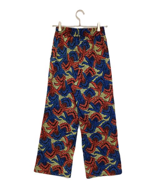 JOURNAL STANDARD relume（ジャーナルスタンダード レリューム）JOURNAL STANDARD relume (ジャーナルスタンダード レリューム) アフリカンプリントパンツ ブルー×レッド サイズ:FREEの古着・服飾アイテム