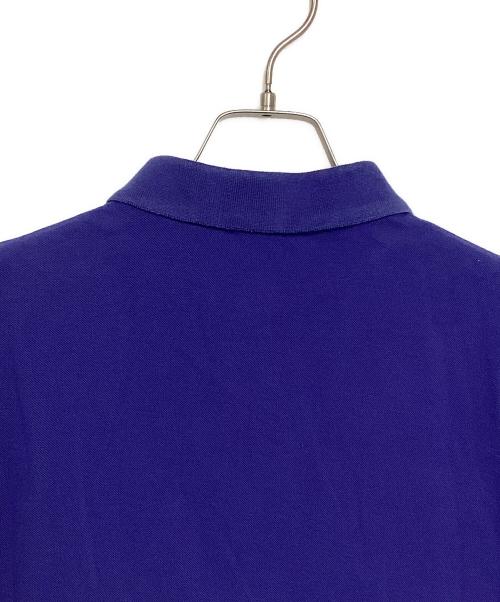 MONCLER（モンクレール）MONCLER (モンクレール) ポロシャツ ブルー×ネイビー サイズ:Sの古着・服飾アイテム