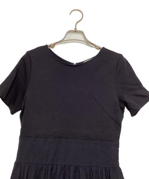 UNITED ARROWS TOKYO（ユナイテッドアローズトウキョウ）UNITED ARROWS TOKYO (ユナイテッドアローズトウキョウ) フィット＆フレア チェック ワンピース ネイビー サイズ:38の古着・服飾アイテム