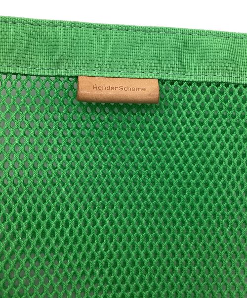 HENDER SCHEME（エンダースキーマ）HENDER SCHEME (エンダースキーマ) origami mesh bag big グリーンの古着・服飾アイテム