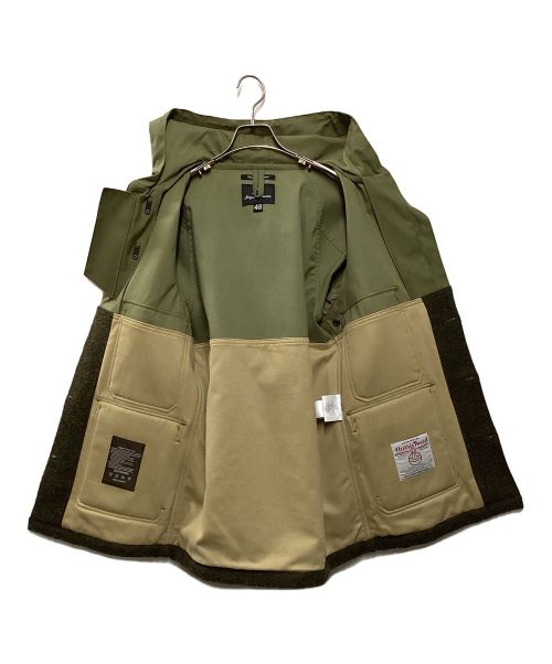 NIGEL CABOURN（ナイジェルケーボン）NIGEL CABOURN (ナイジェルケーボン) Harris Tweed (ハリスツイード) カメラマンジャケット カーキ サイズ:48の古着・服飾アイテム