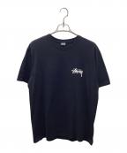 stussyステューシー）の古着「GOLD LION TEE」｜ブラック