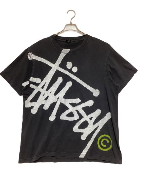stussy（ステューシー）stussy (ステューシー) BIG BASIC PIGMENT DYED TEE ブラック サイズ:XLの古着・服飾アイテム