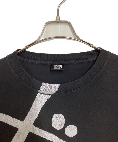 stussy（ステューシー）stussy (ステューシー) BIG BASIC PIGMENT DYED TEE ブラック サイズ:XLの古着・服飾アイテム