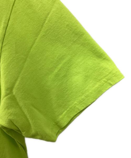 stussy（ステューシー）stussy (ステューシー) WHATCHU NEED TEE 黄緑 サイズ:Lの古着・服飾アイテム