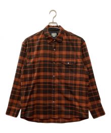 THE NORTH FACE（ザ ノース フェイス）の古着「ロングスリーブストレッチフランネルシャツ」｜レッド