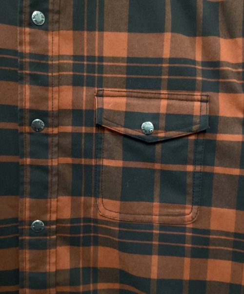 THE NORTH FACE（ザ ノース フェイス）THE NORTH FACE (ザ ノース フェイス) ロングスリーブストレッチフランネルシャツ レッド サイズ:Mの古着・服飾アイテム