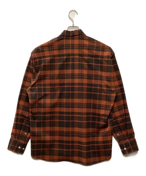 THE NORTH FACE（ザ ノース フェイス）THE NORTH FACE (ザ ノース フェイス) ロングスリーブストレッチフランネルシャツ レッド サイズ:Mの古着・服飾アイテム