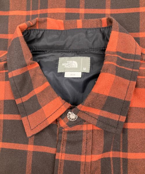 THE NORTH FACE（ザ ノース フェイス）THE NORTH FACE (ザ ノース フェイス) ロングスリーブストレッチフランネルシャツ レッド サイズ:Mの古着・服飾アイテム