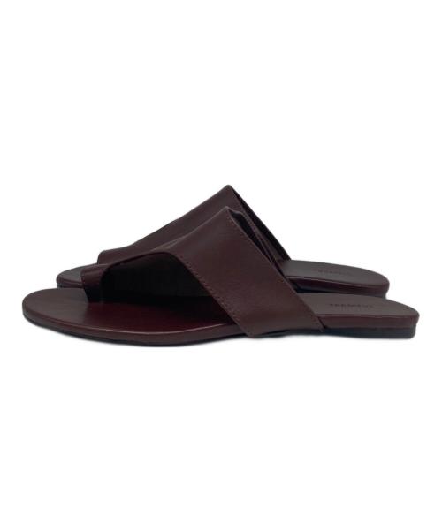 TODAYFUL（トゥデイフル）TODAYFUL (トゥデイフル) トングレザーサンダル ボルドー サイズ:36の古着・服飾アイテム