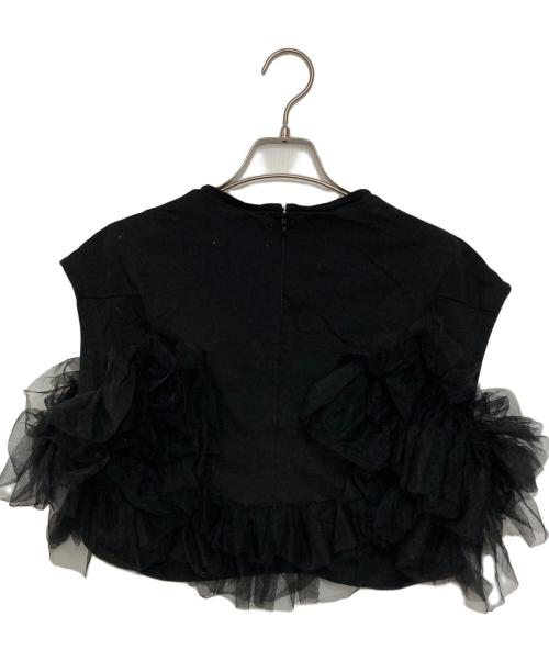 kunth marf（クヌースマーフ）Kunth Marf (クヌースマーフ) ドッキングチュールトップス ブラック サイズ:Freeの古着・服飾アイテム