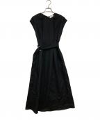 UNITED ARROWS TOKYOユナイテッドアローズトウキョウ）の古着「LIN/P ベルト ワンピース」｜ブラック