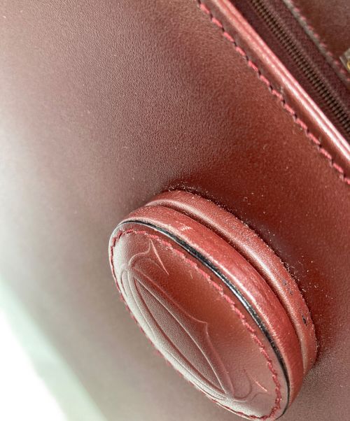 Cartier（カルティエ）Cartier (カルティエ) ハンドバッグ ボルドーの古着・服飾アイテム