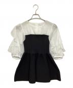 Apuweiser-richeアプワイザーリッシェ）の古着「ベアビスチェドッキングチュニック」｜ブラック