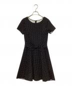 Kate Spadeケイトスペード）の古着「ララビー ドット タイ ウェスト ポンテ ドレス」｜ブラック
