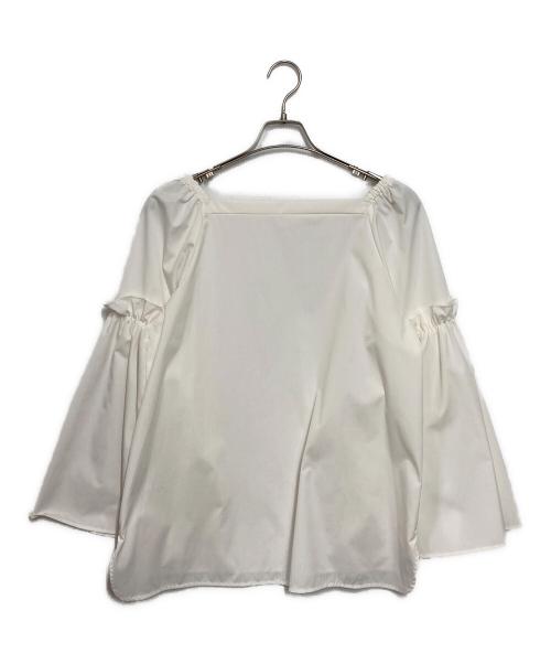 roughlow（ラフロー）roughlow (ラフロー) Flower sleeve blouse ホワイト サイズ:Fの古着・服飾アイテム